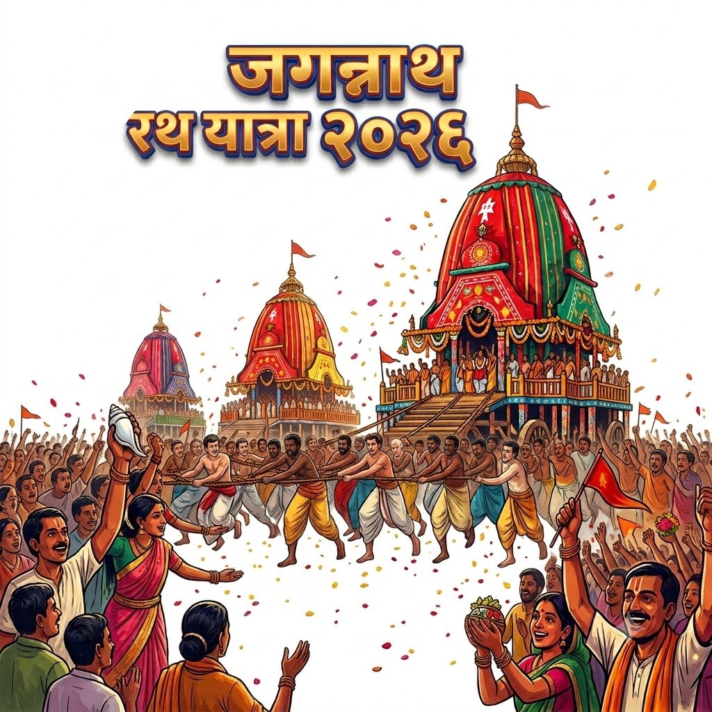 भगवान जगन्नाथ की विश्व प्रसिद्ध रथयात्रा:२०२६